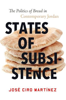 book cover showing pitta breads and the words states of subsistence